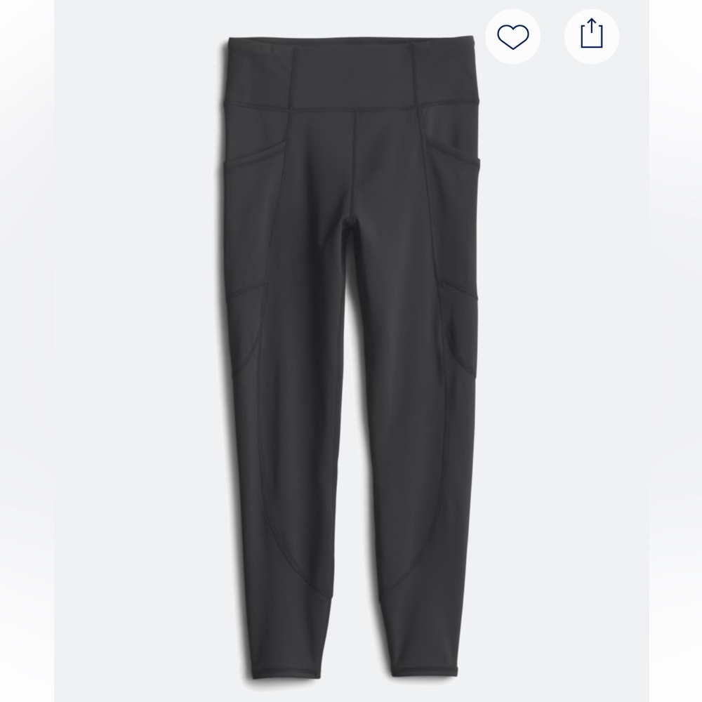 Threads 4 Thought Rita Core Running Leggings Black High Waisted Pockets Yoga Gym